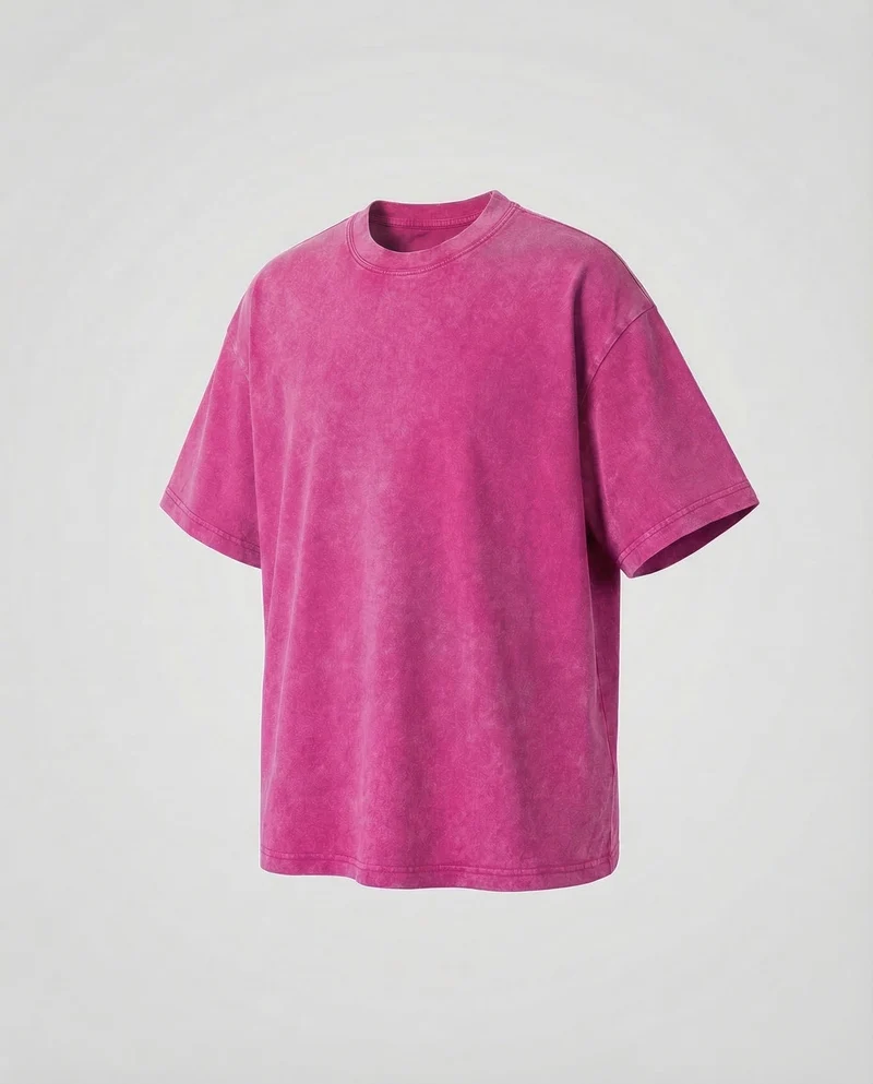 Unisex T-Shirt Used-Waschung Rundhals - Vittorelli