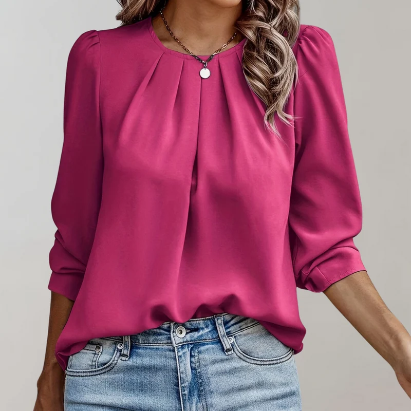 Gepflegte Satin-Bluse für Damen - Arvani