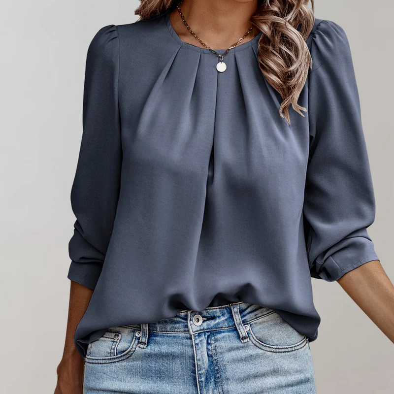 Gepflegte Satin-Bluse für Damen - Arvani