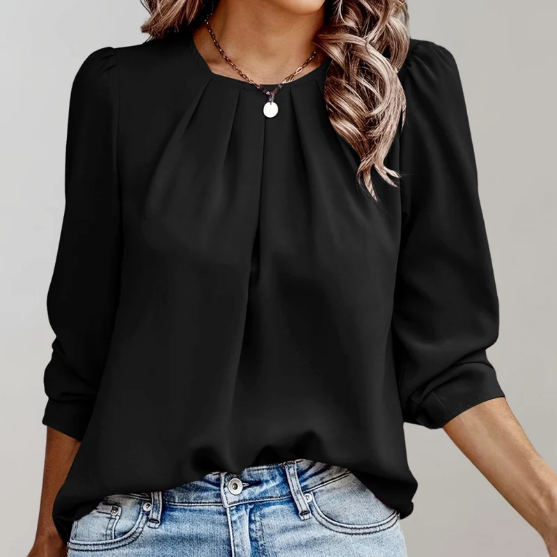 Gepflegte Satin-Bluse für Damen - Arvani
