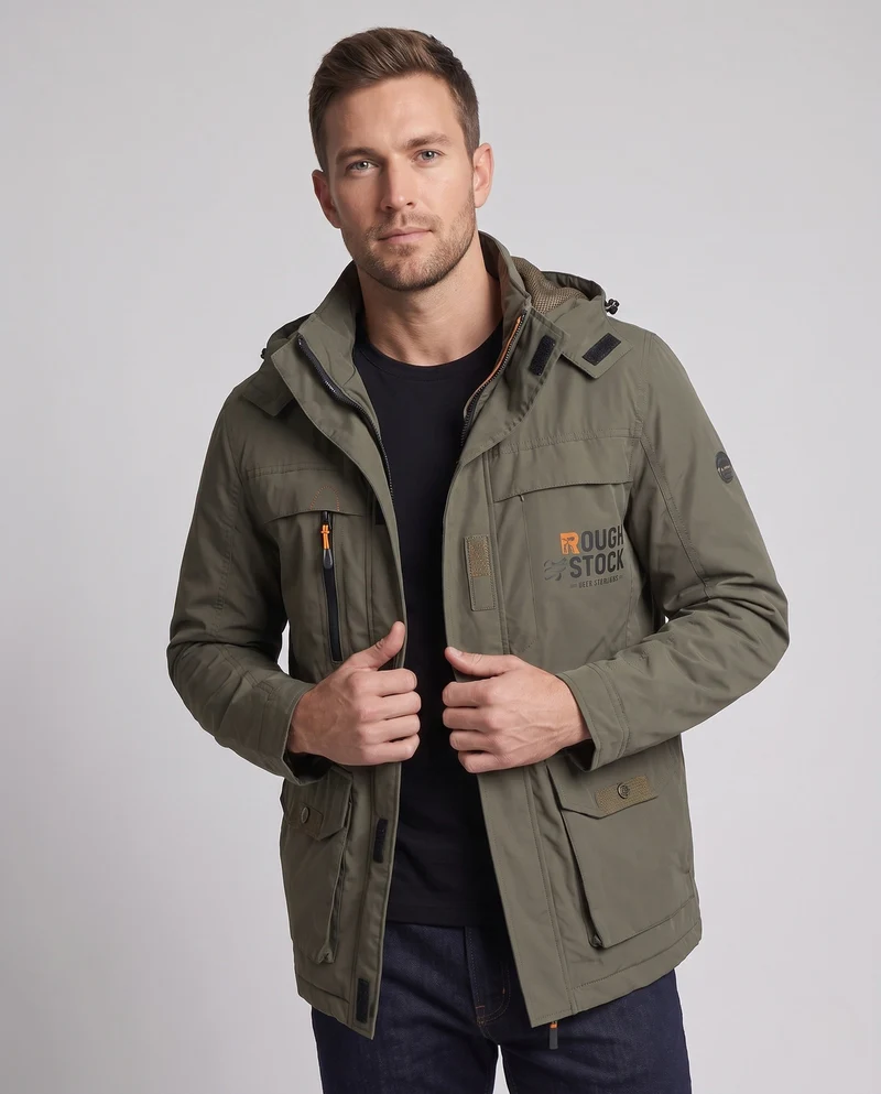Herren Arctic-Comfort Parka mit voll gefüttertem Kunstfell und multifunktionalen Taschen Nord Taschen