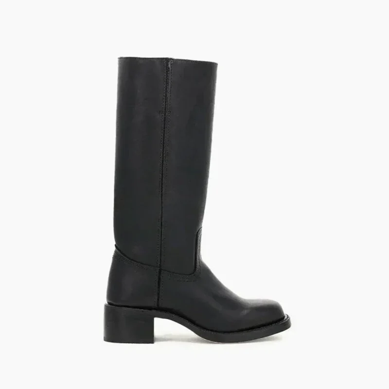 Klassische Damenstiefel Mit Blockabsatz Für Damen - Arvani