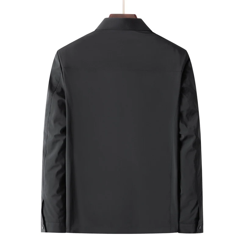 Herren Leichte Wind- und Wasserabweisende Freizeit-Zipjacke mit Hemdkragen, Brust- und Eingrifftaschen Nord Taschen