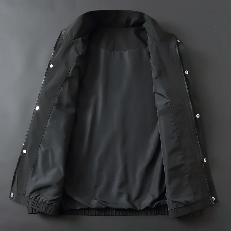 Herren Leichte Wind und Wasserabweisende Fieldjacke mit Stehkragen Ärmelutilitytasche und Pattentaschen Nord Taschen