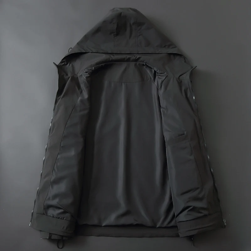 Herren Leichte wasserabweisende Softshell-Outdoorjacke mit Kapuze, versiegelten Nähten und Reißverschlusstaschen Nord Taschen