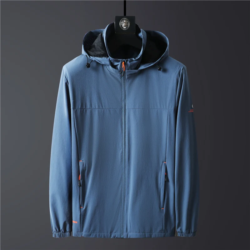 Herren Leichte Softshelljacke mit Kapuze, windabweisend und atmungsaktiv Nord Taschen