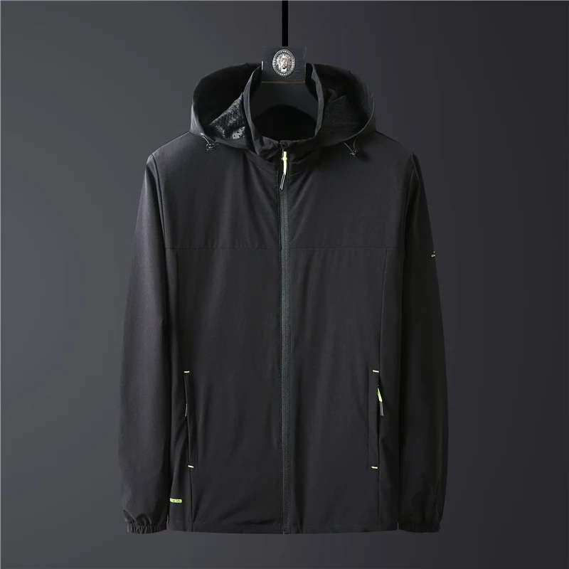 Herren Leichte Softshelljacke mit Kapuze, windabweisend und atmungsaktiv Nord Taschen
