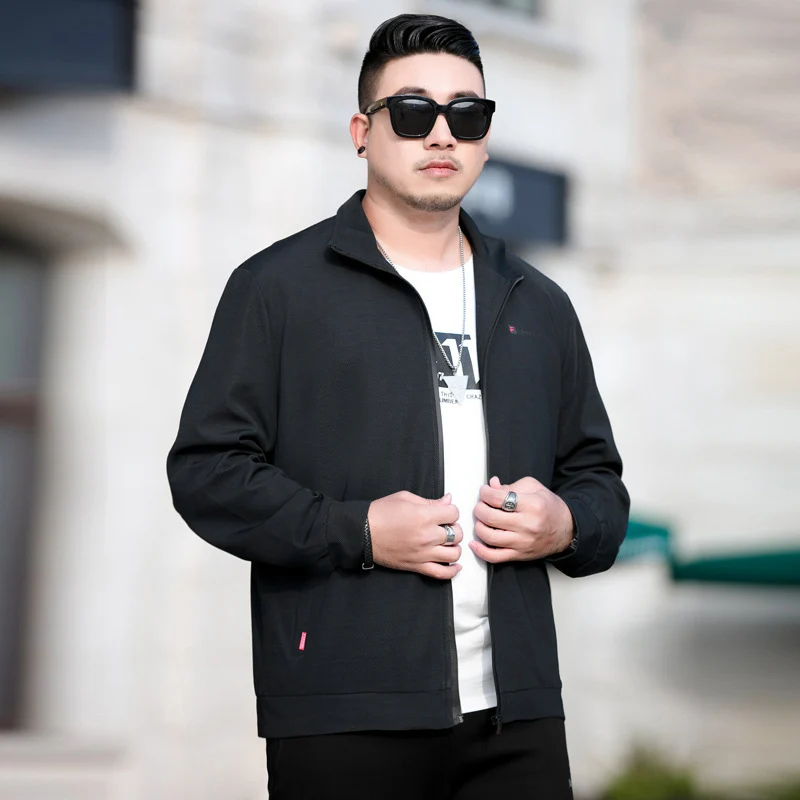 Herren Leichte Freizeitjacke mit Reißverschluss und Stehkragen Nord Taschen