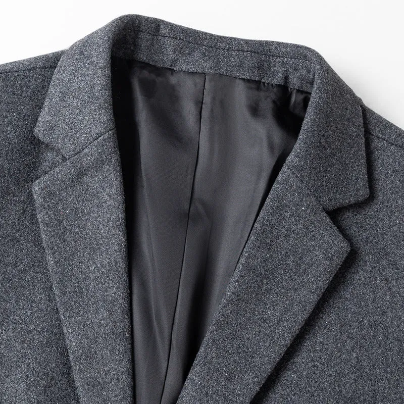 Herren Elegantes Wollmix-Sakko im Business-Casual-Stil mit taillierter Silhouette und aufgesetzten Taschen Nord Taschen