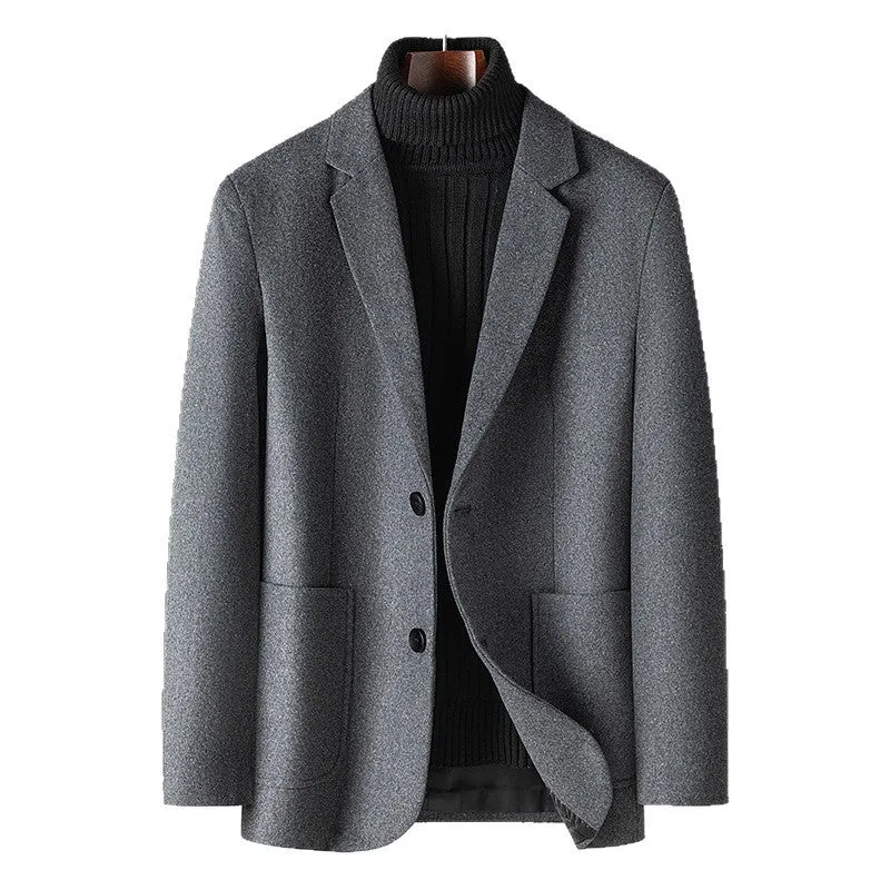 Herren Elegantes Wollmix-Sakko im Business-Casual-Stil mit taillierter Silhouette und aufgesetzten Taschen Nord Taschen