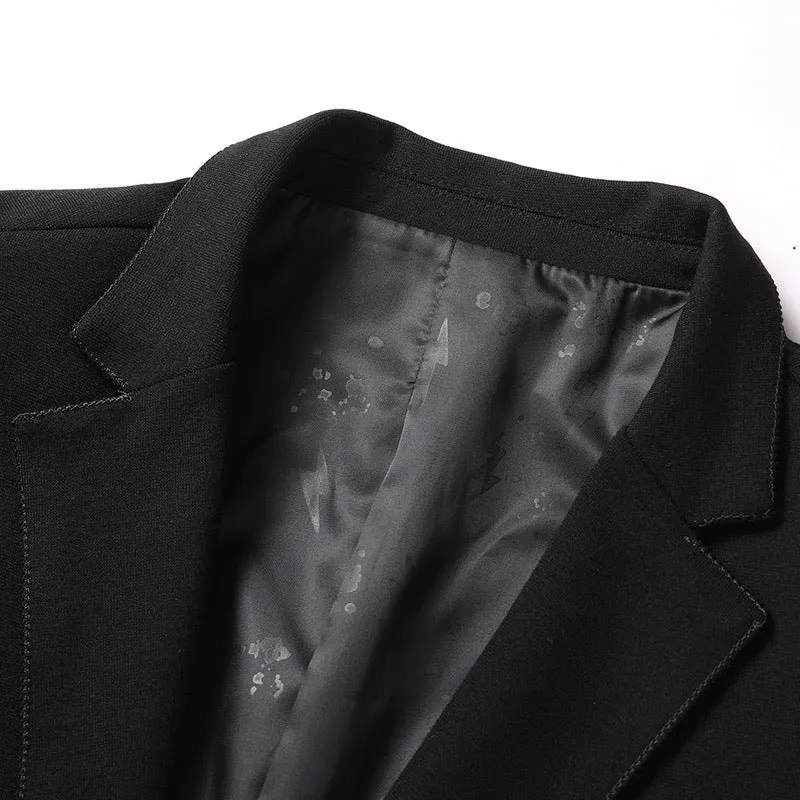 Herren Einreihiges Business-Sakko in Slim-Fit mit schmalem Revers und Brusttasche Nord Taschen
