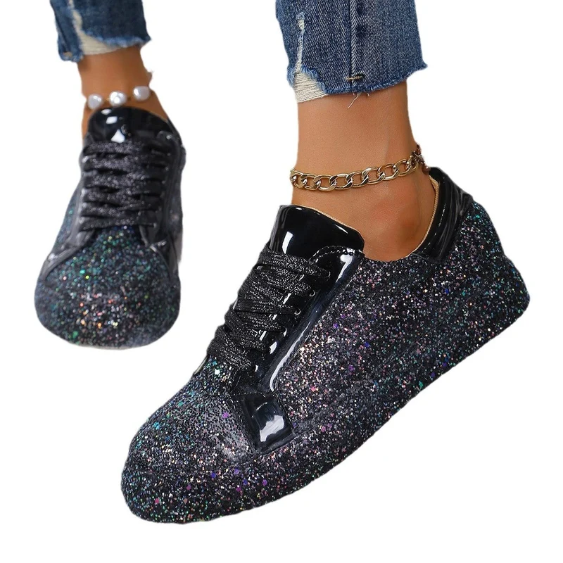 Damen Glitzernde Sneakers mit hohem Komfort und modischem Design - Vittorelli