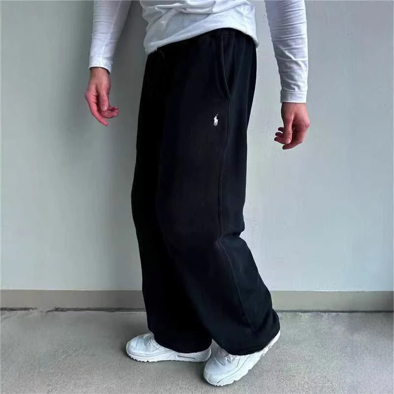 Herren Weite Baggy-Sweathose mit elastischem Bund und Sticklogo Nord Taschen