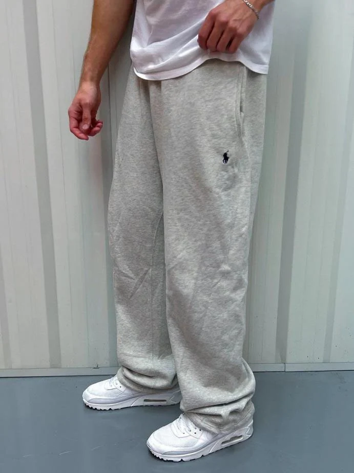Herren Weite Baggy-Sweathose mit elastischem Bund und Sticklogo Nord Taschen