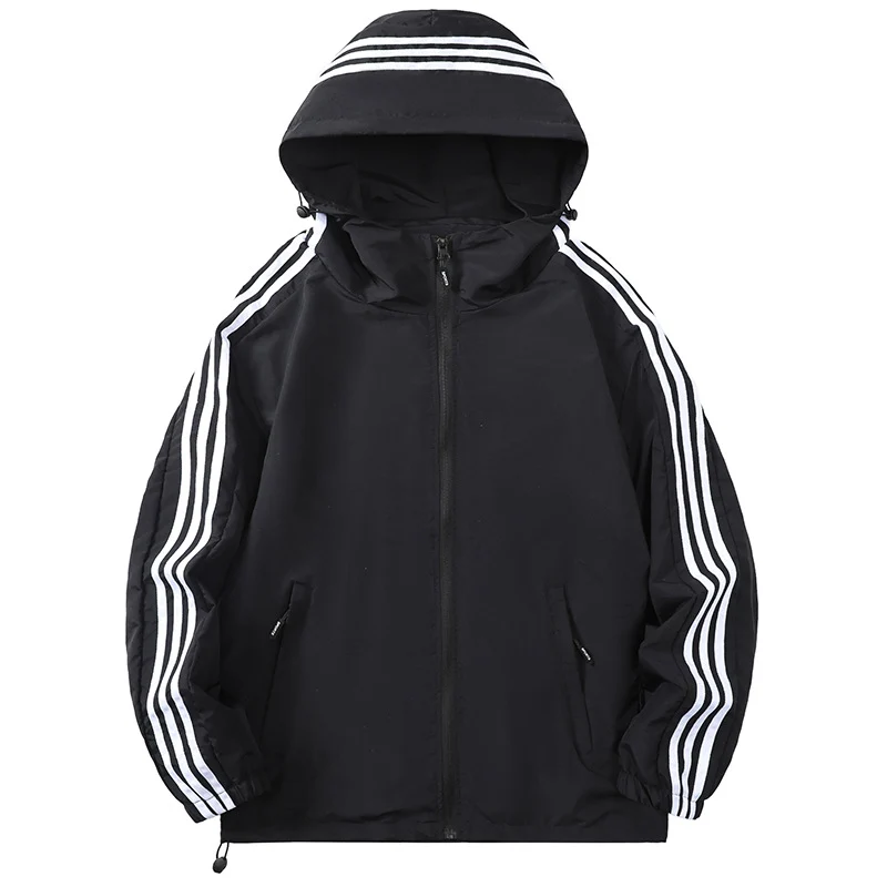 Herren Sportliche Übergangsjacke mit Kapuze und reflektierenden Akzenten Nord Taschen