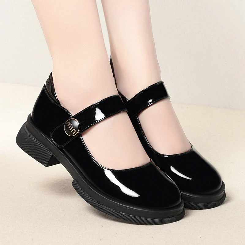 Damen Mary Jane Schuhe mit verstellbarem Riemen und rutschfester Sohle Nord Taschen