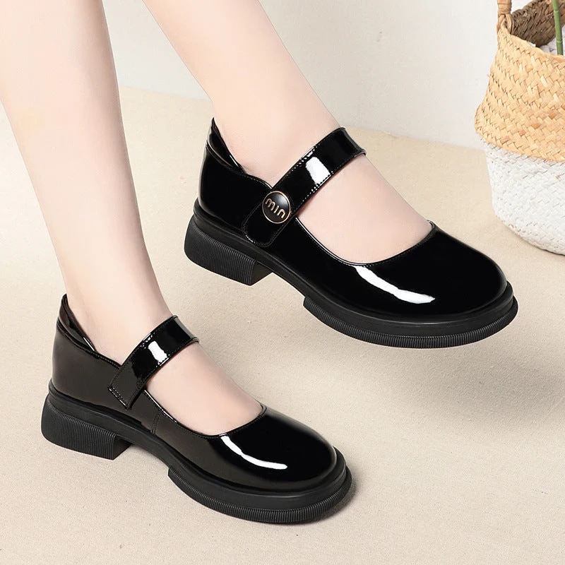 Damen Mary Jane Schuhe mit verstellbarem Riemen und rutschfester Sohle Nord Taschen