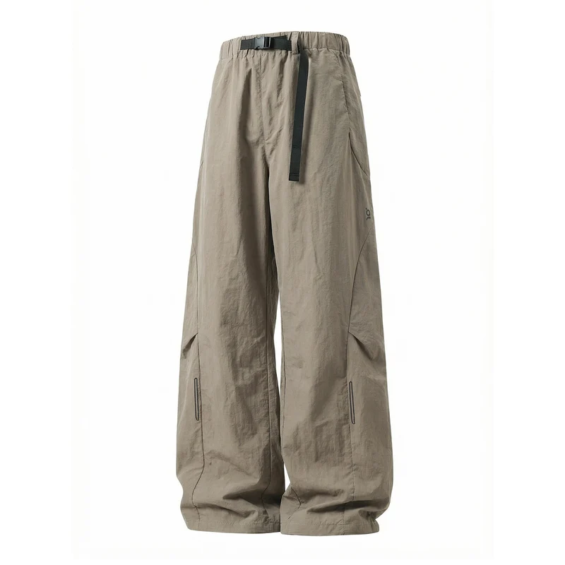 Unisex Weite technische Cargo-Hose mit elastischem Bund, integriertem Gurt und verstellbarem Beinabschluss Nord Taschen