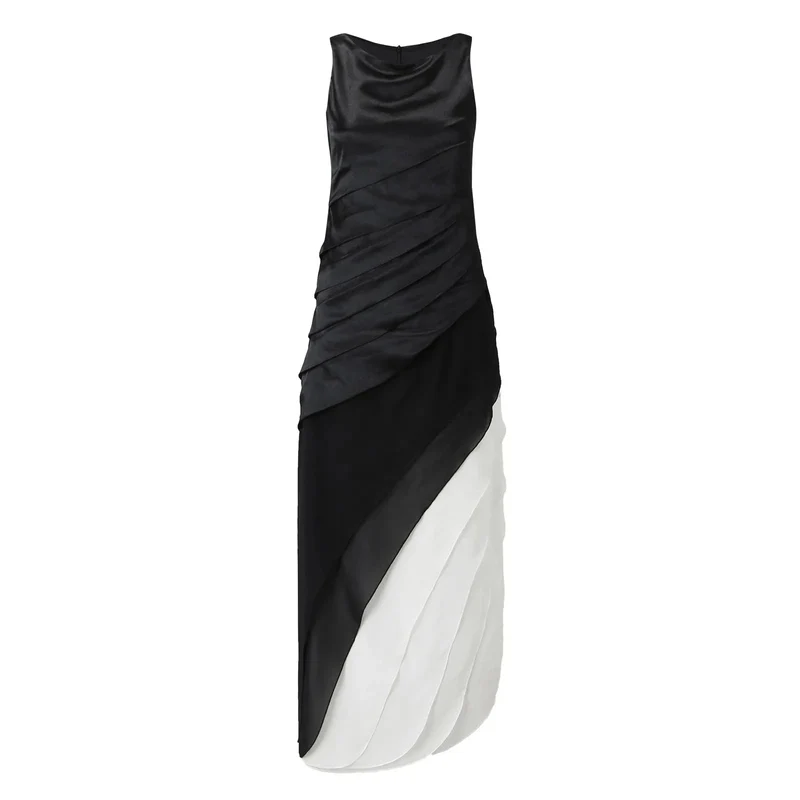 Elegante mehrlagige Ombre-Kleid