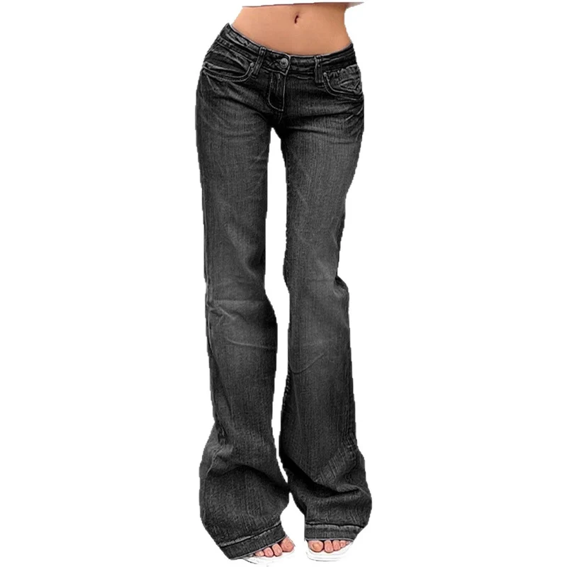 Damen Flared Jeans mit hohem Bund und Stretch - Vittorelli