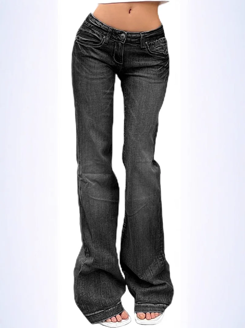 Damen Flared Jeans mit hohem Bund und Stretch - Vittorelli