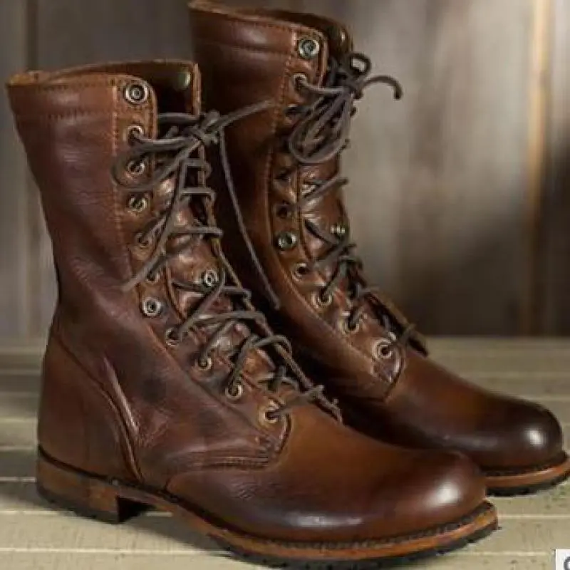 Leder Damen Stiefel