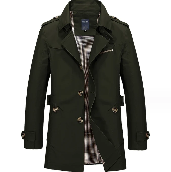 Wasserdichter Herren-Trenchcoat mit Doppelknöpfen - Miles - Vittorelli