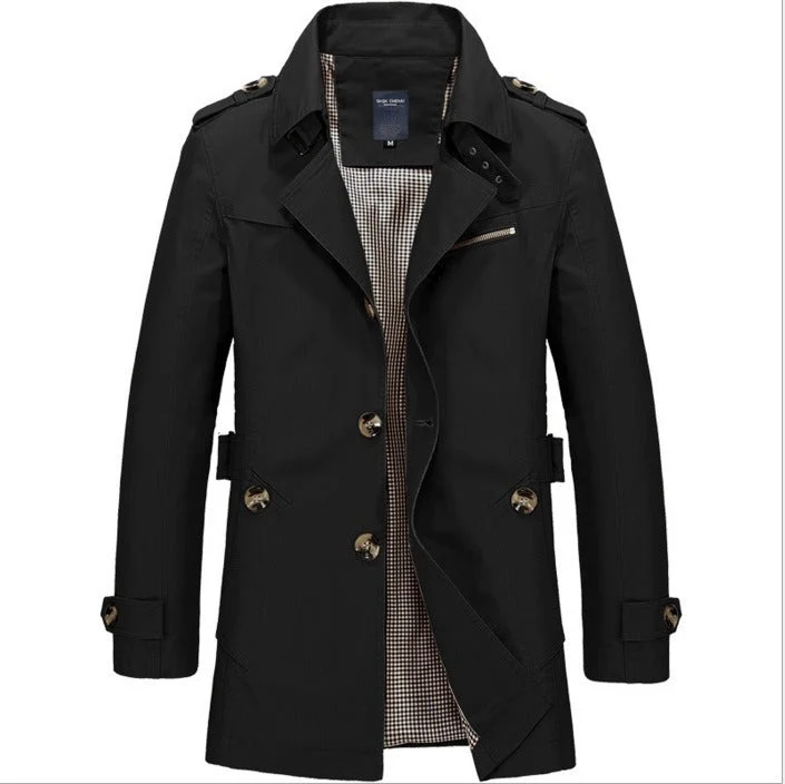 Wasserdichter Herren-Trenchcoat mit Doppelknöpfen - Miles - Vittorelli