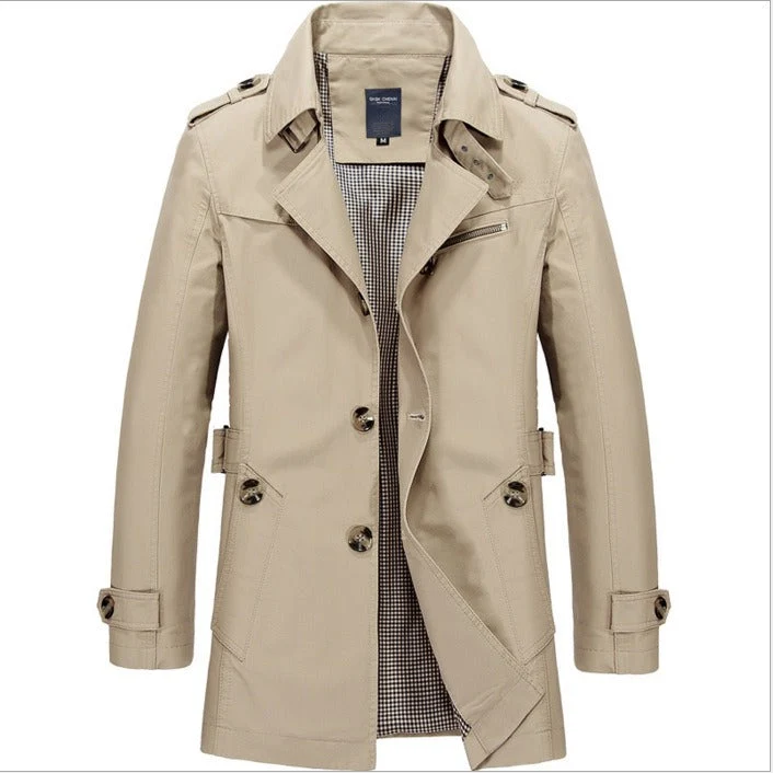 Wasserdichter Herren-Trenchcoat mit Doppelknöpfen - Miles - Vittorelli
