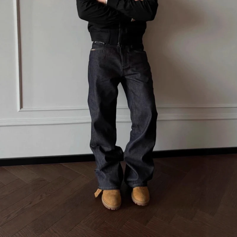 Herren Weitgeschnittene Denim-Jeans Nord Taschen