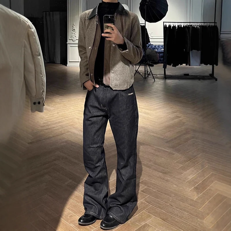 Herren Weitgeschnittene Denim-Jeans Nord Taschen