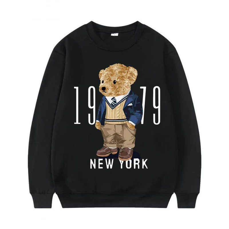 Damen Gemütlicher Sweatshirt mit Bärenmotiv Nord Taschen