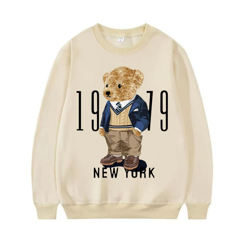 Damen Gemütlicher Sweatshirt mit Bärenmotiv Nord Taschen