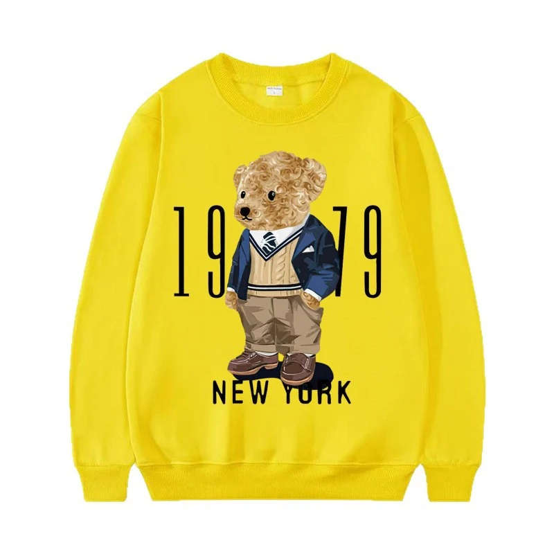 Damen Gemütlicher Sweatshirt mit Bärenmotiv Nord Taschen