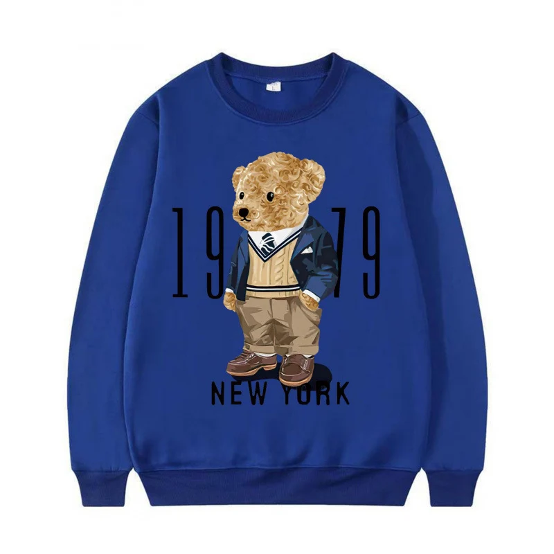 Damen Gemütlicher Sweatshirt mit Bärenmotiv Nord Taschen