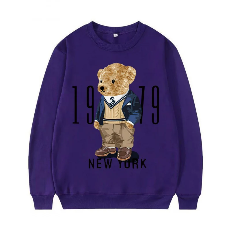 Damen Gemütlicher Sweatshirt mit Bärenmotiv Nord Taschen