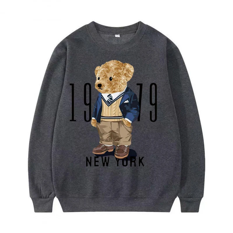 Damen Gemütlicher Sweatshirt mit Bärenmotiv Nord Taschen