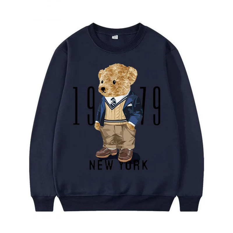 Damen Gemütlicher Sweatshirt mit Bärenmotiv Nord Taschen