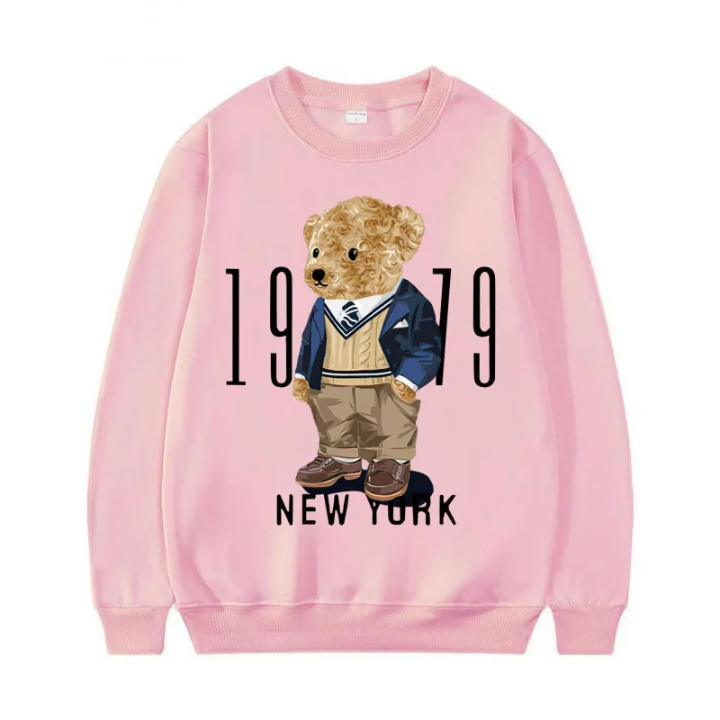 Damen Gemütlicher Sweatshirt mit Bärenmotiv Nord Taschen
