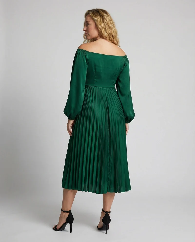 Schwangerschafts-Chaps-Maxikleider, Elegante, Plissierte, Schulterfreie Cocktailkleider
