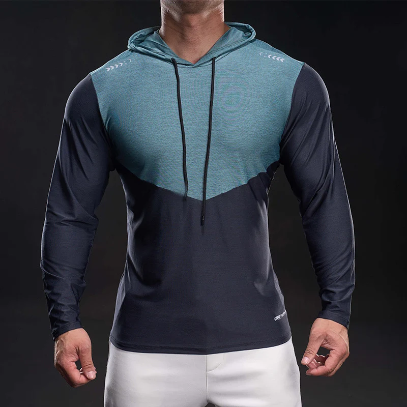 Herren Slim-Fit Trainings-Hoodie mit atmungsaktivem Stretchmaterial Nord Taschen