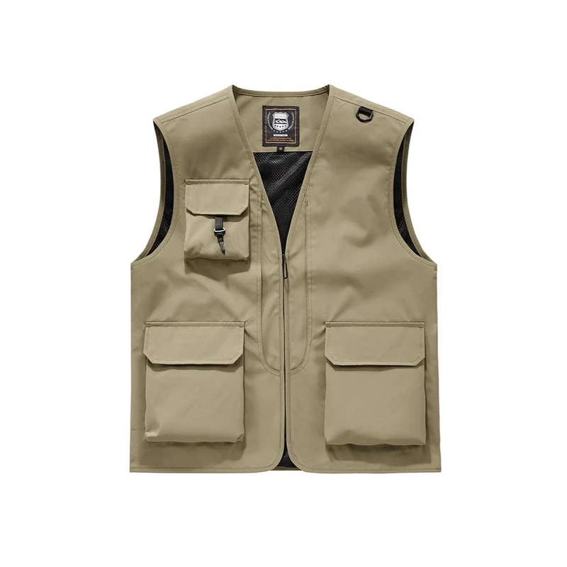 Herren Sichtbare Multifunktionale Utility-Weste mit Mesh‑Futter, Mehrfachtaschen und D‑Ring Nord Taschen