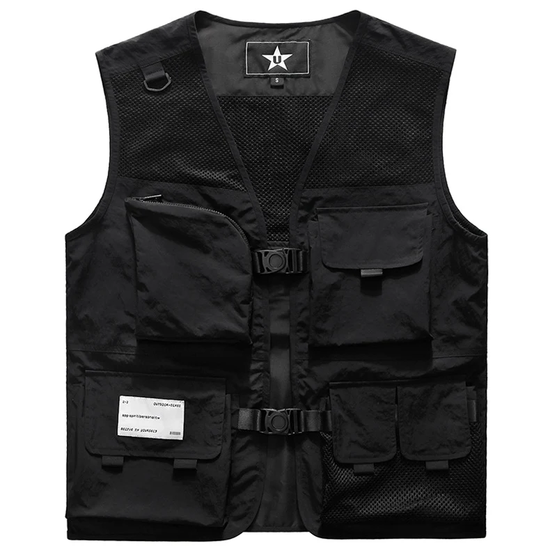 Herren Multifunktionale Einsatzweste mit Mesh-Rücken, modularer Taschenaufteilung und Klickverschlüssen Nord Taschen