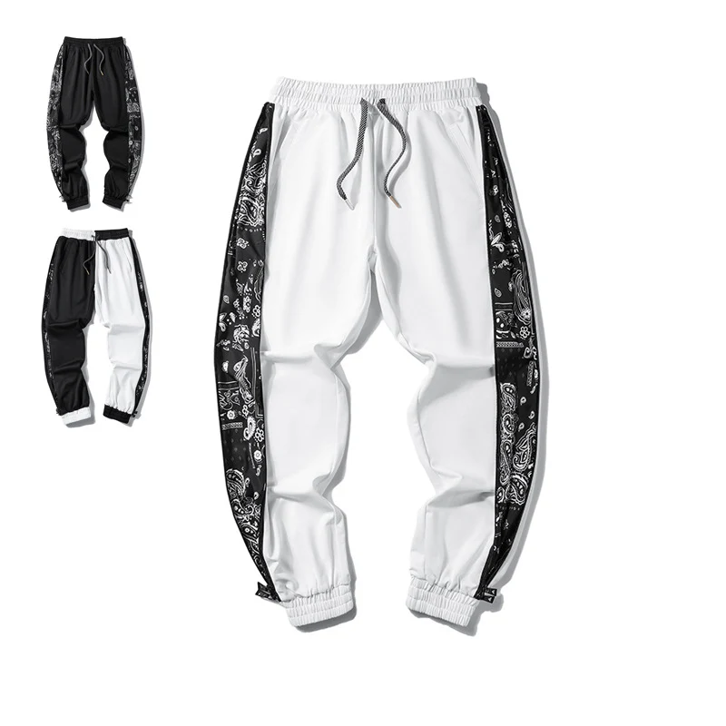 Herren Locker geschnittene Jogginghose mit Bandana-Seiteneinsätzen und elastischem Saum Nord Taschen