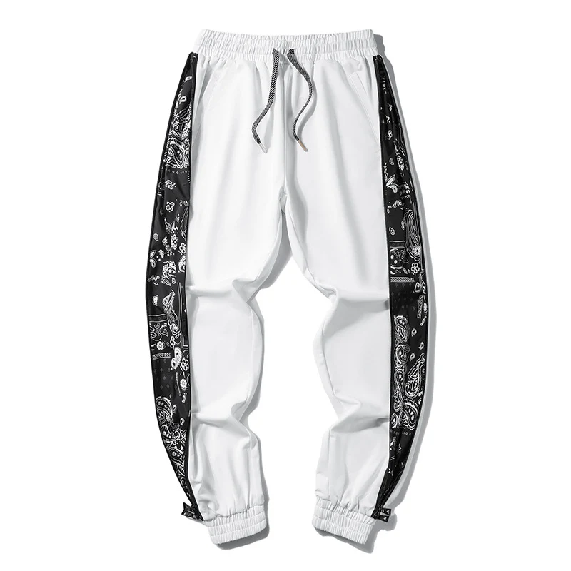 Herren Locker geschnittene Jogginghose mit Bandana-Seiteneinsätzen und elastischem Saum Nord Taschen