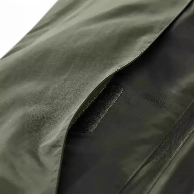 Herren Leichte Utility-Weste mit Stehkragen, Frontklappentaschen und Brustreißverschluss Nord Taschen