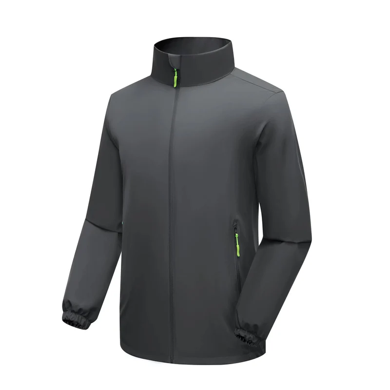 Herren Leichte Softshell‑Regenjacke mit hohem Stehkragen und winddichter Mikrofaserschale Nord Taschen