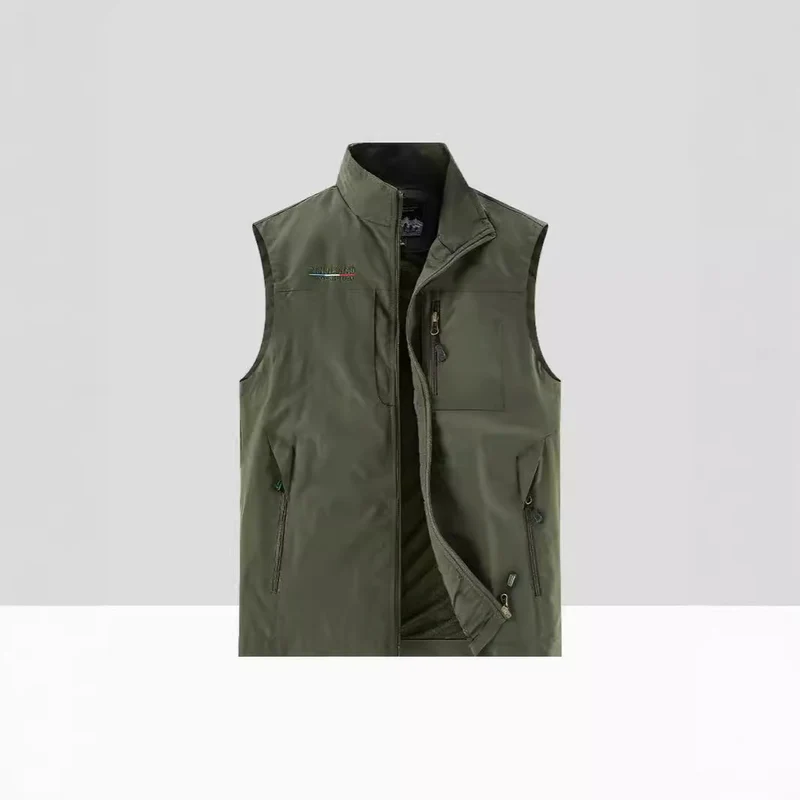 Herren Leichte multifunktionale Outdoor-Utility‑Weste mit Mesh‑Futter und mehreren Reißverschlusstaschen Nord Taschen