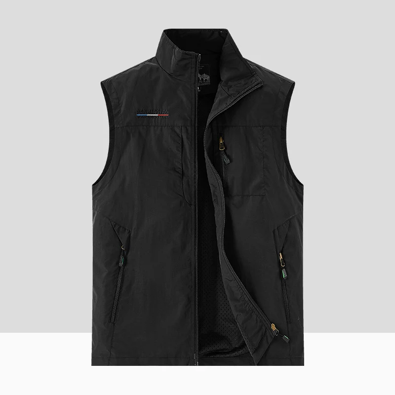 Herren Leichte multifunktionale Outdoor-Utility‑Weste mit Mesh‑Futter und mehreren Reißverschlusstaschen Nord Taschen