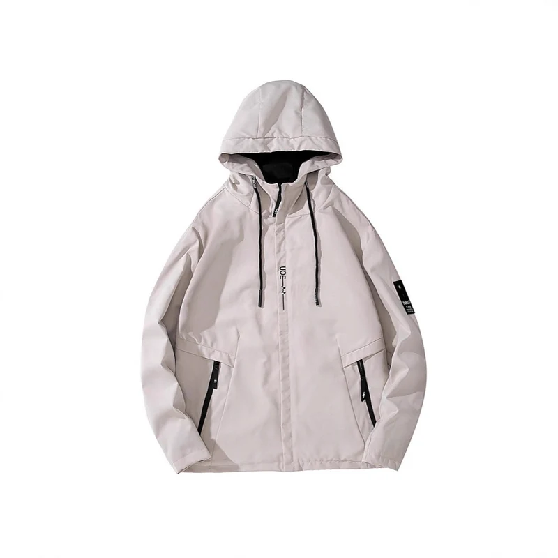 Herren Leichte Kapuzen-Softshelljacke im urbanen Utility-Stil mit verstellbarer Kapuze und verdecktem Reißverschluss Nord Taschen
